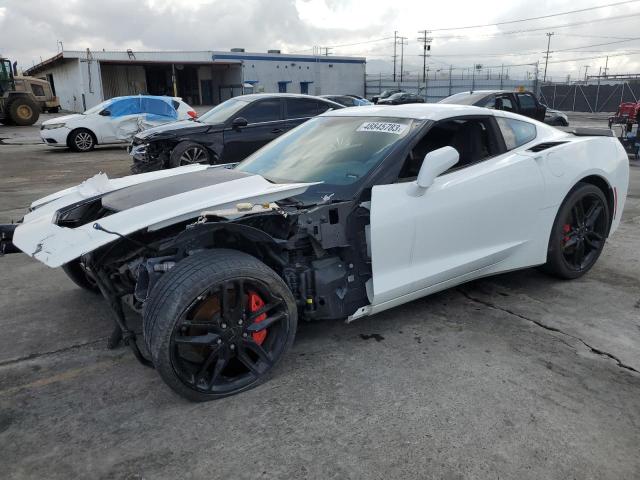 1G1YB2D71K5102194 - 2019 CHEVROLET CORVETTE STINGRAY 1LT WHITE photo 1