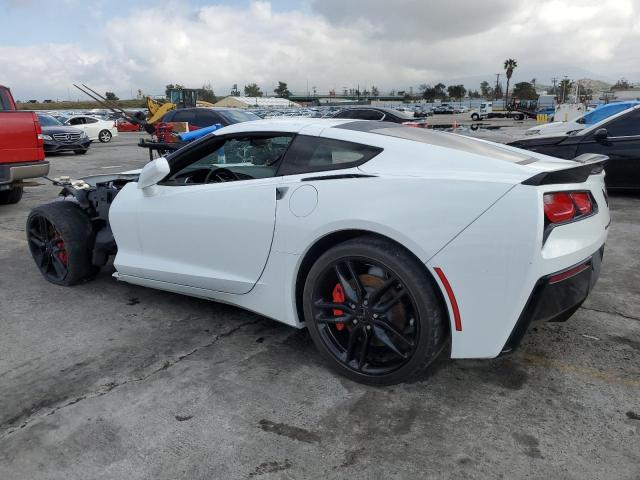 1G1YB2D71K5102194 - 2019 CHEVROLET CORVETTE STINGRAY 1LT WHITE photo 2