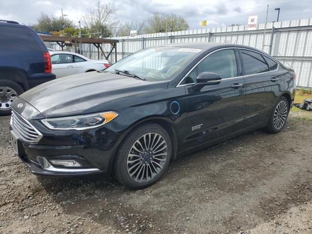 3FA6P0PUXHR264522 - 2017 FORD FUSION SE PHEV BLACK photo 1