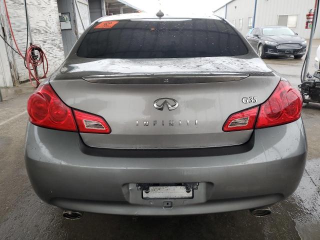 JNKBV61E38M214149 - 2008 INFINITI G35 GRAY photo 6