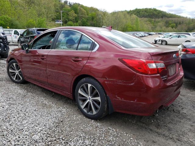 4S3BNAN6XG3057313 - 2016 SUBARU LEGACY 2.5I LIMITED RED photo 2