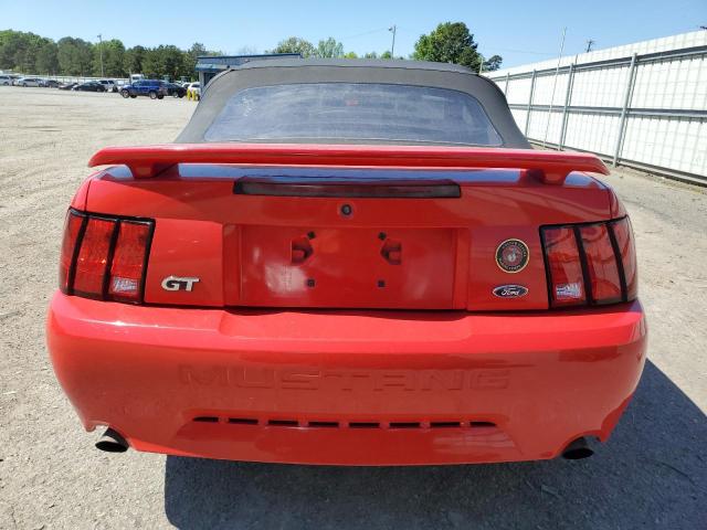 1FAFP45X24F184921 - 2004 FORD MUSTANG GT RED photo 6
