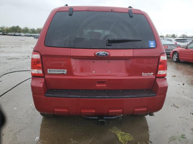 1FMCU0D75AKA10923 - 2010 FORD ESCAPE XLT BURGUNDY photo 6