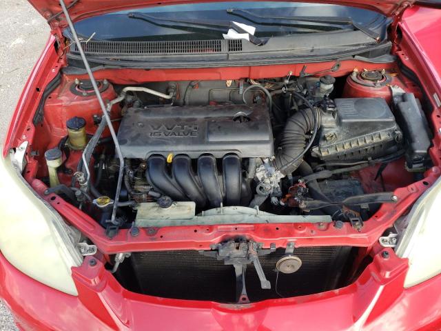 2T1KR32E23C032810 - 2003 TOYOTA COROLLA MA XR RED photo 7