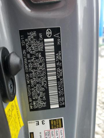 JTKJF5C72C3035157 - 2012 TOYOTA SCION TC 灰色 照片 12