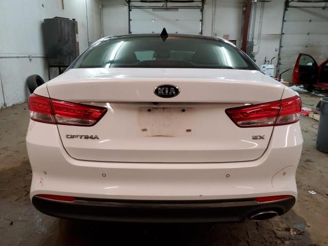 5XXGU4L32GG069930 - 2016 KIA OPTIMA EX WHITE photo 6