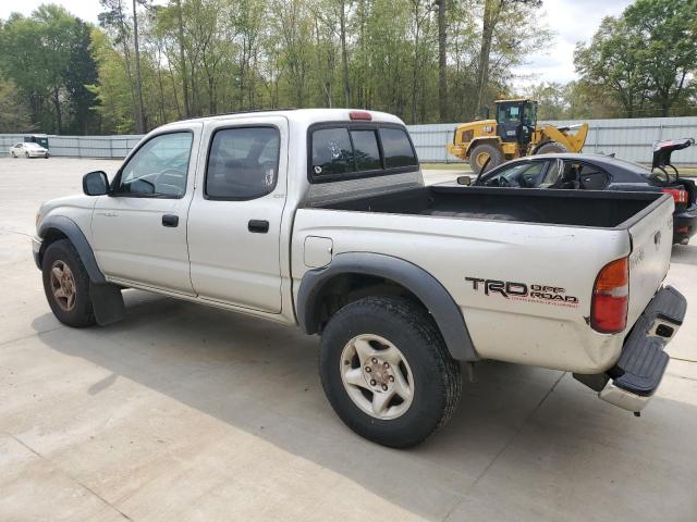 5TEGM92NX1Z836402 - 2001 TOYOTA TACOMA DOUBLE CAB PRERUNNER SILVER photo 2