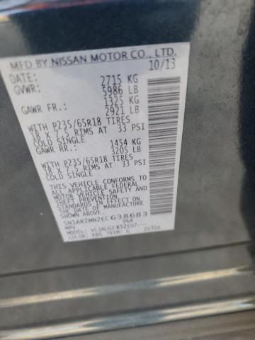 5N1AR2MN2EC638683 - 2014 NISSAN PATHFINDER S Mavi foto 12