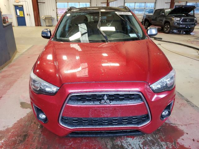 4A4AR4AUXDE003248 - 2013 MITSUBISHI OUTLANDER SE RED photo 5