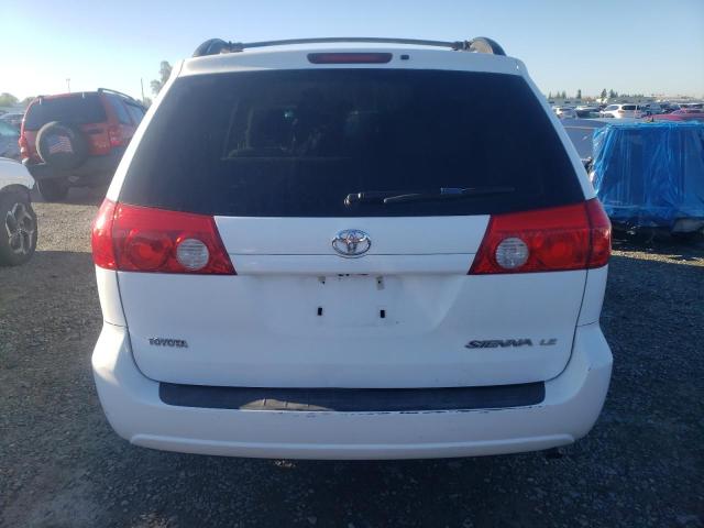 5TDZK23C29S225551 - 2009 TOYOTA SIENNA CE WHITE photo 6