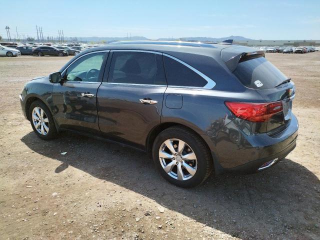 5FRYD4H90GB050795 - 2016 ACURA MDX ADVANCE GRAY photo 2