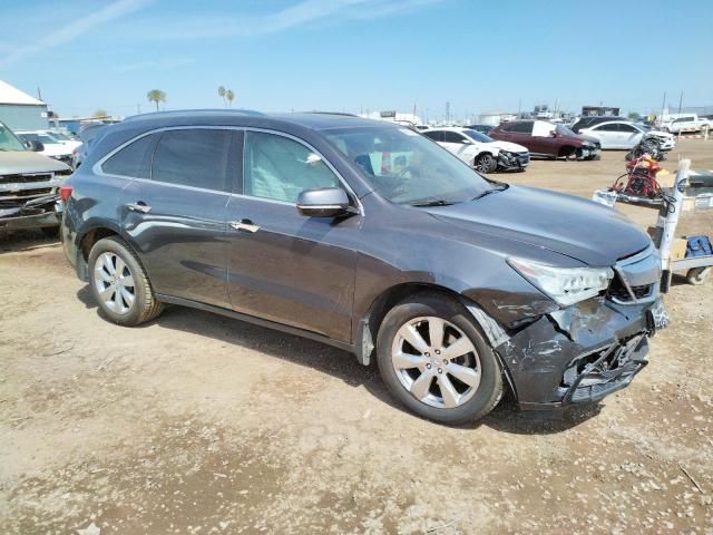 5FRYD4H90GB050795 - 2016 ACURA MDX ADVANCE GRAY photo 4