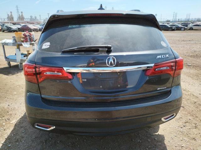 5FRYD4H90GB050795 - 2016 ACURA MDX ADVANCE GRAY photo 6