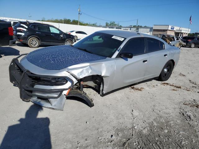 2C3CDXATXKH621638 - 2019 DODGE CHARGER POLICE SILVER photo 1