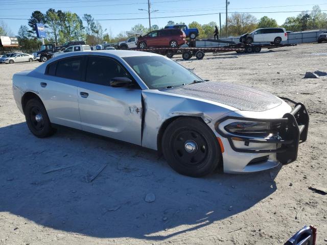 2C3CDXATXKH621638 - 2019 DODGE CHARGER POLICE SILVER photo 4