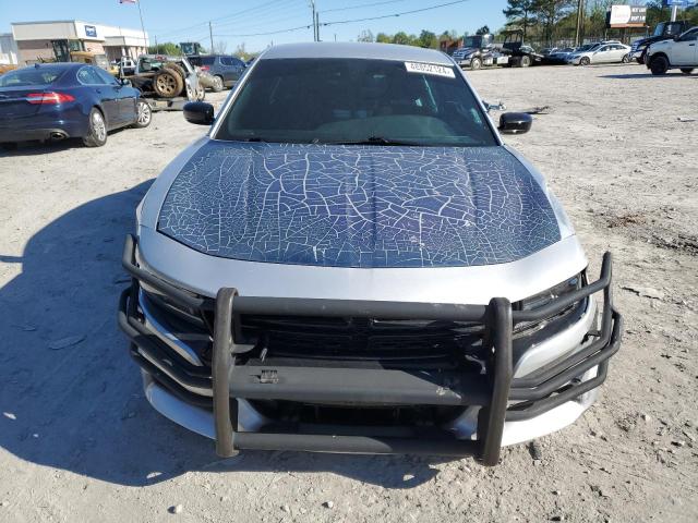 2C3CDXATXKH621638 - 2019 DODGE CHARGER POLICE SILVER photo 5