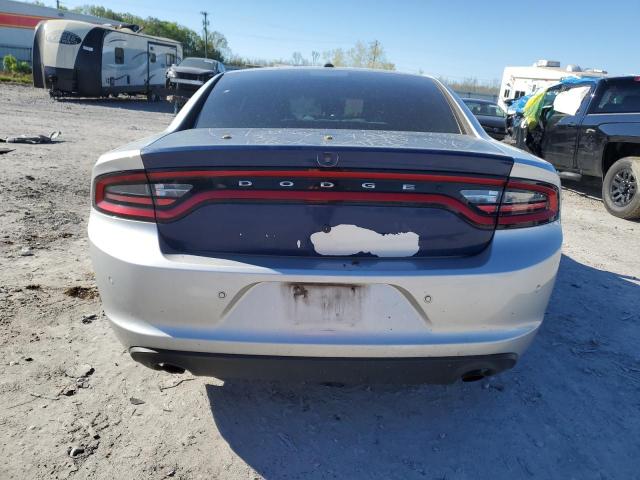 2C3CDXATXKH621638 - 2019 DODGE CHARGER POLICE SILVER photo 6