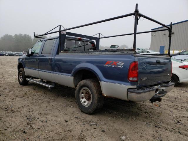 1FTNW21L14EA19500 - 2004 FORD F-250 SUPER DUTY BLUE photo 2