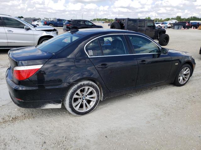 WBANW135X9C160834 - 2009 BMW 5 SERIES I შავი ფოტო 3