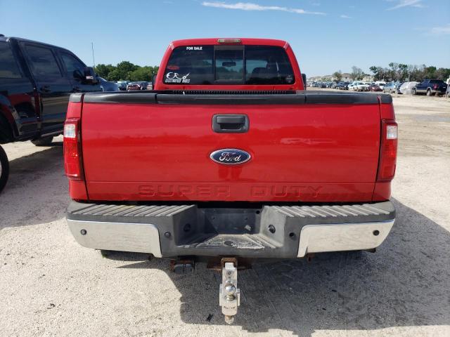 1FTXW43R08EB05537 - 2008 FORD F450 SUPER DUTY RED photo 6