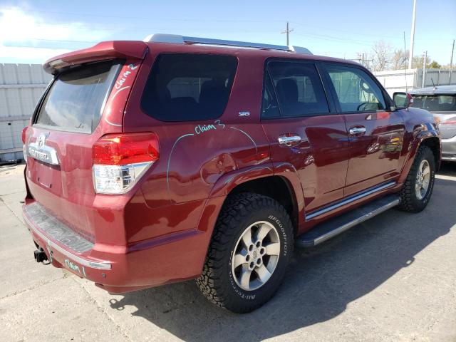 JTEBU5JR9D5116454 - 2013 TOYOTA 4RUNNER SR5 BURGUNDY photo 3