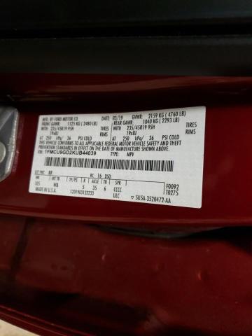 1FMCU9GD2KUB44039 - 2019 FORD ESCAPE SE RED photo 14