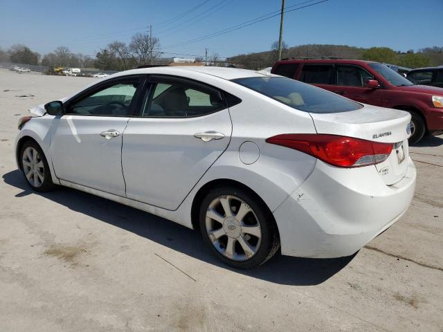 5NPDH4AE5DH254145 - 2013 HYUNDAI ELANTRA GLS WHITE photo 2