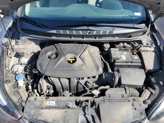 5NPDH4AE5EH527828 - 2014 HYUNDAI ELANTRA SE GRAY photo 11