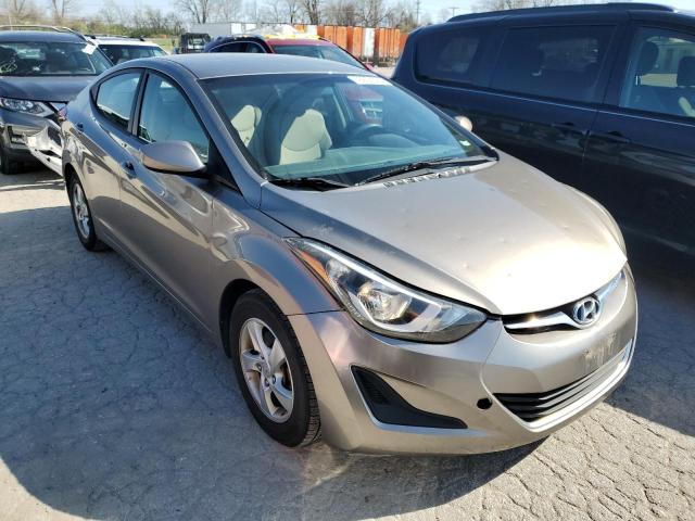 5NPDH4AE5EH527828 - 2014 HYUNDAI ELANTRA SE GRAY photo 4