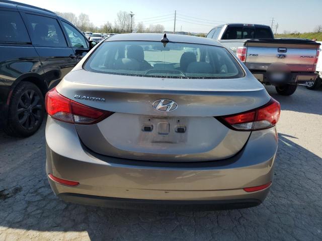 5NPDH4AE5EH527828 - 2014 HYUNDAI ELANTRA SE GRAY photo 6