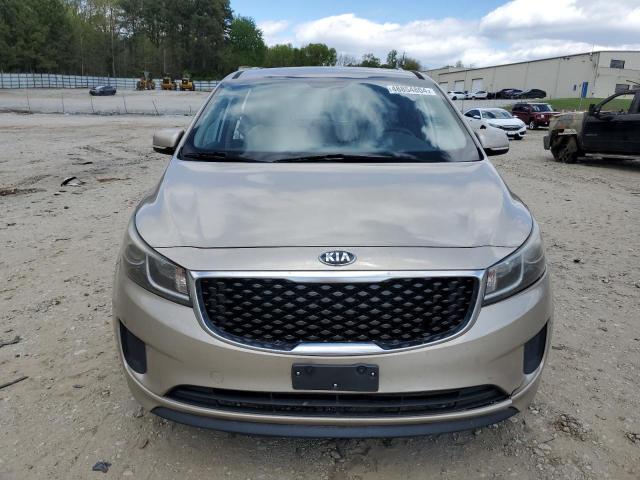 KNDMB5C11G6082843 - 2016 KIA SEDONA LX TAN photo 5