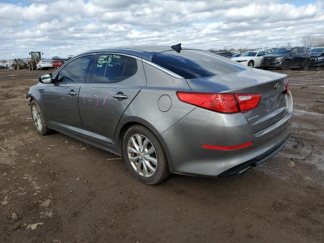 5XXGN4A72FG455829 - 2015 KIA OPTIMA EX GRAY photo 2