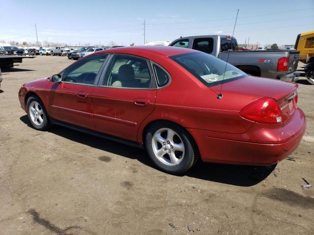 1FAFP55U61A286744 - 2001 FORD TAURUS SES MAROON photo 2