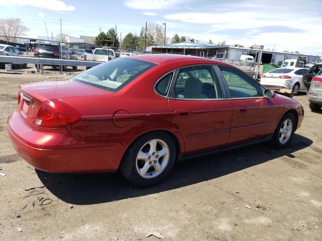 1FAFP55U61A286744 - 2001 FORD TAURUS SES MAROON photo 3