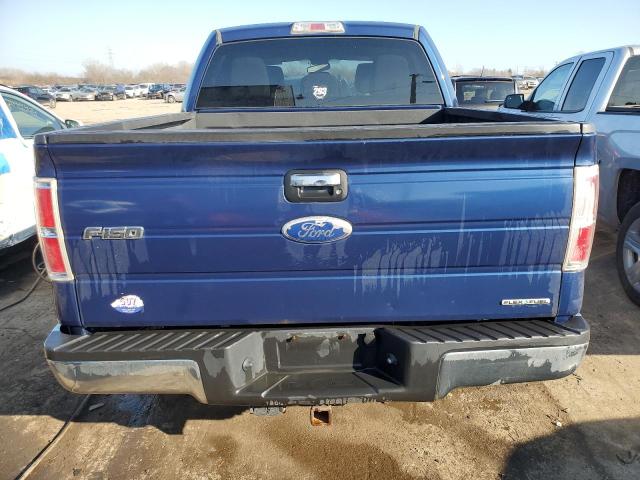 1FTFW1EF7CFB07219 - 2012 FORD F150 SUPERCREW BLUE photo 6