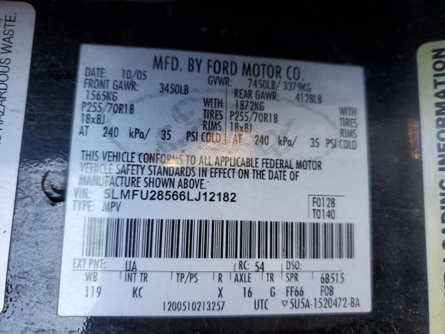 5LMFU28566LJ12182 - 2006 LINCOLN NAVIGATOR 黑色 照片 13