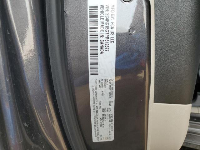 2C4RC1BG7PR612677 - 2023 CHRYSLER PACIFICA TOURING L Gris photo 14