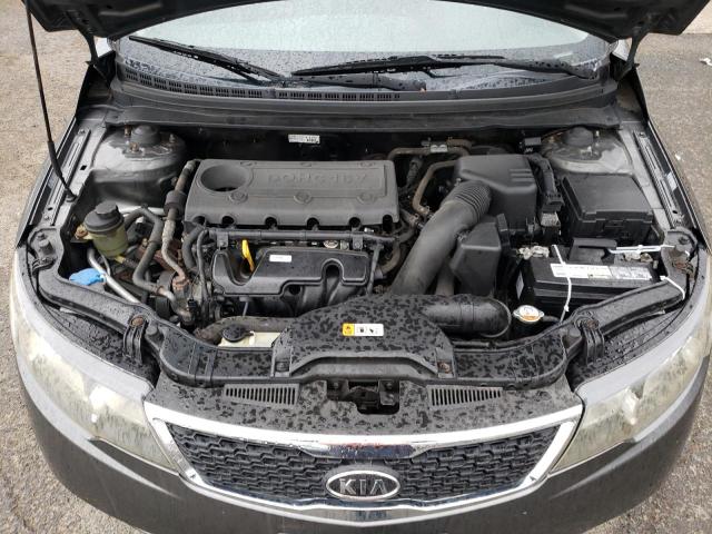 KNAFU5A24D5727496 - 2013 KIA FORTE EX GRAY photo 11