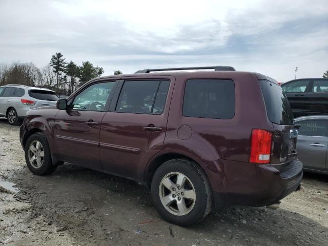 5FNYF4H66BB057471 - 2011 HONDA PILOT EXL BURGUNDY photo 2