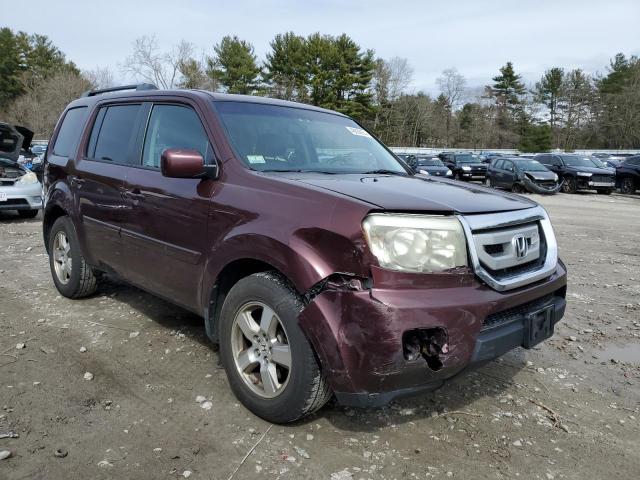 5FNYF4H66BB057471 - 2011 HONDA PILOT EXL BURGUNDY photo 4