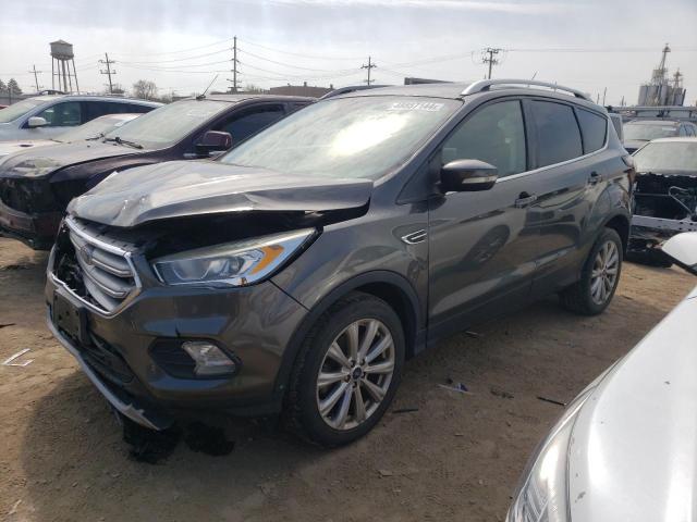 1FMCU9JD4HUD73484 - 2017 FORD ESCAPE TITANIUM GRAY photo 1