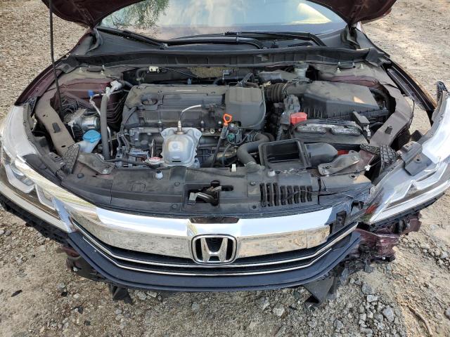 1HGCR2F30HA042496 - 2017 HONDA ACCORD LX MAROON photo 11