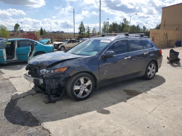 JH4CW2H68EC000591 - 2014 ACURA TSX TECH GRAY photo 1