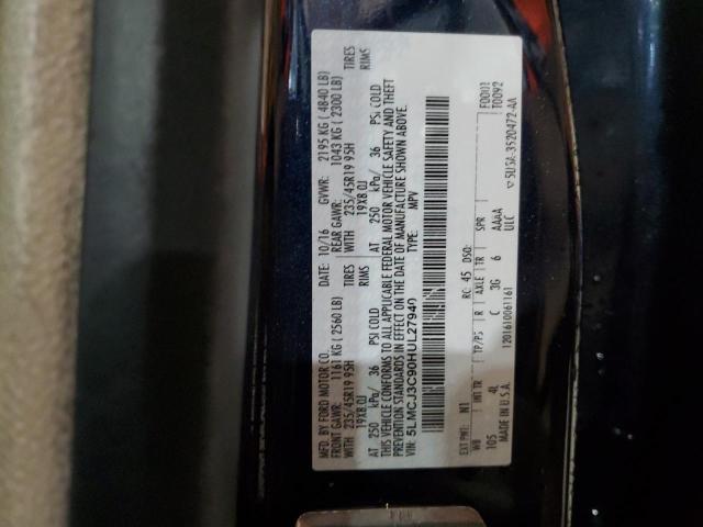 5LMCJ3C90HUL27940 - 2017 LINCOLN MKC RESERVE ლურჯი ფოტო 13