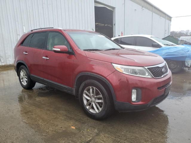 5XYKT3A6XFG603772 - 2015 KIA SORENTO LX MAROON photo 4