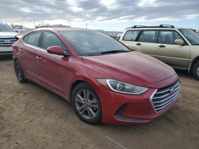 KMHD84LF7HU382979 - 2017 HYUNDAI ELANTRA SE RED photo 4