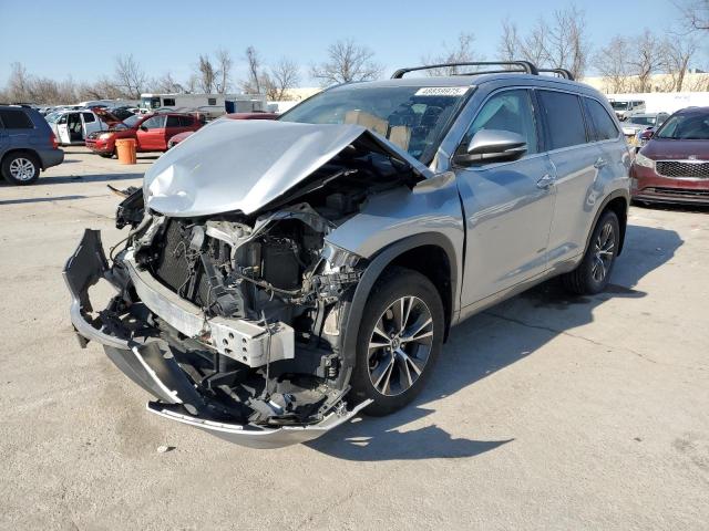5TDJKRFH4GS502937 - 2016 TOYOTA HIGHLANDER XLE SILVER photo 1