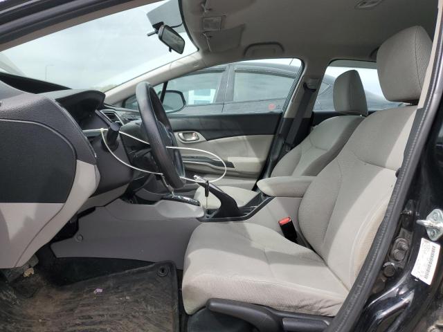 2HGFB2F43DH018733 - 2013 HONDA CIVIC LX BLACK photo 7