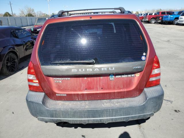 JF1SG63604H743990 - 2004 SUBARU FORESTER 2.5X RED photo 6