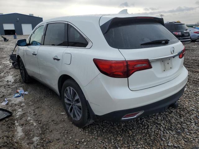 5FRYD4H40GB037016 - 2016 ACURA MDX TECHNOLOGY WHITE photo 2